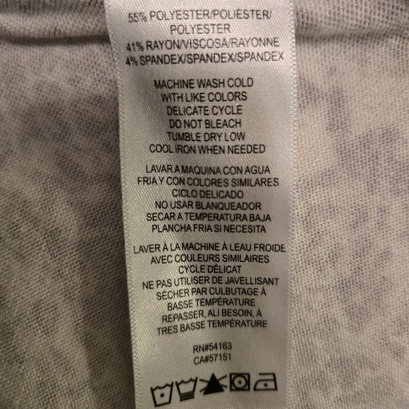 Calvin Klein Pink Gray Snake Skin Print Cowl Neck Top Size Medium - Picture 3 of 7